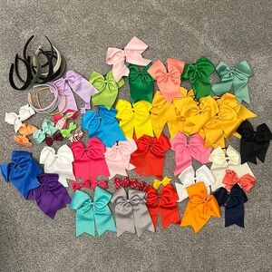 Girls bows and headbands.